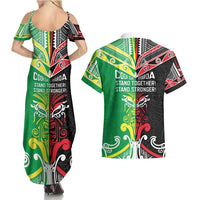 Cook Islands And Aotearoa Couples Matching Summer Maxi Dress and Hawaiian Shirt Together For Te Tiriti O Waitangi LT05 - Polynesian Pride