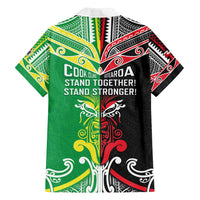 Cook Islands And Aotearoa Family Matching Summer Maxi Dress and Hawaiian Shirt Together For Te Tiriti O Waitangi LT05 - Polynesian Pride