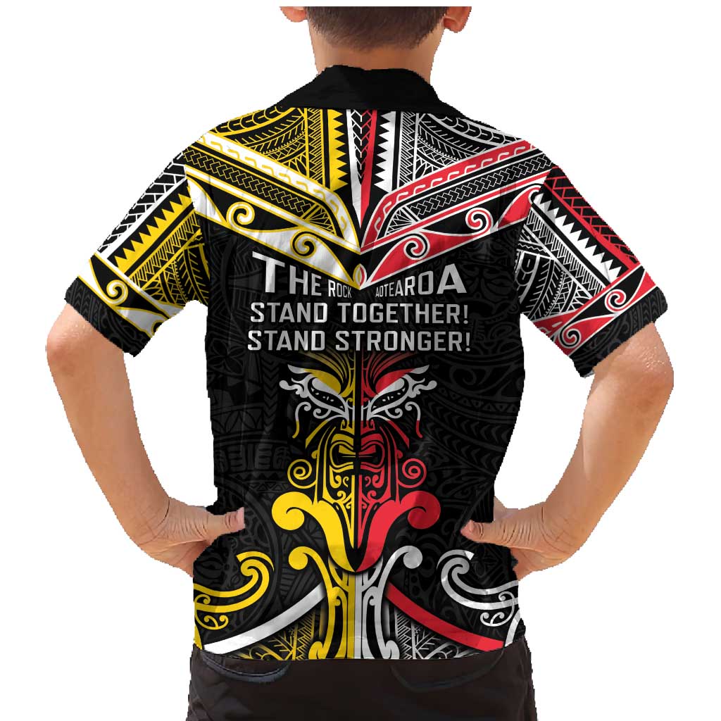 Niue And Aotearoa Family Matching Mermaid Dress and Hawaiian Shirt Together For Te Tiriti O Waitangi LT05 - Polynesian Pride