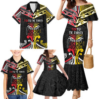 Niue And Aotearoa Family Matching Mermaid Dress and Hawaiian Shirt Together For Te Tiriti O Waitangi LT05 - Polynesian Pride
