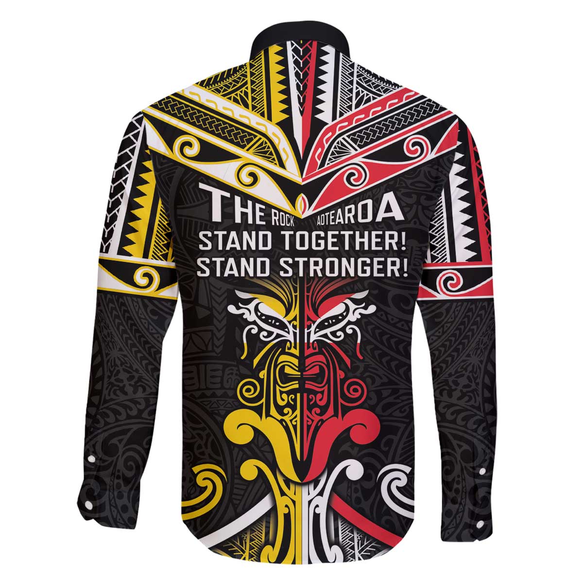 Niue And Aotearoa Family Matching Off The Shoulder Long Sleeve Dress and Hawaiian Shirt Together For Te Tiriti O Waitangi LT05 - Polynesian Pride