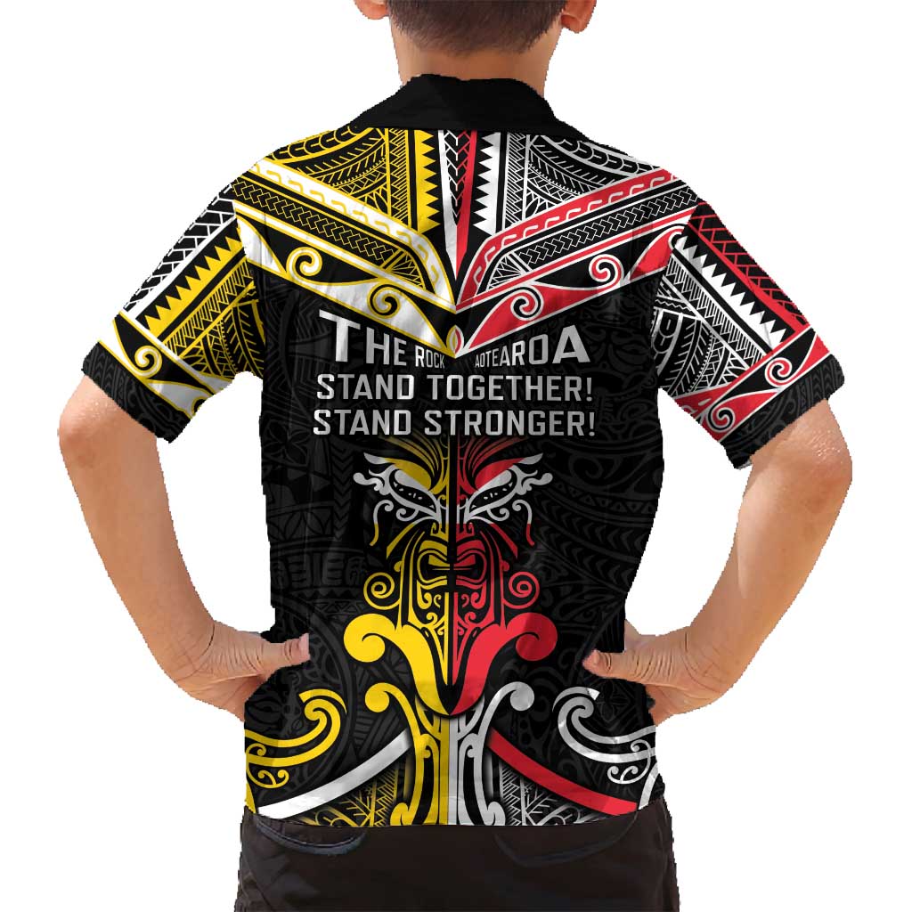 Niue And Aotearoa Family Matching Puletasi and Hawaiian Shirt Together For Te Tiriti O Waitangi LT05 - Polynesian Pride