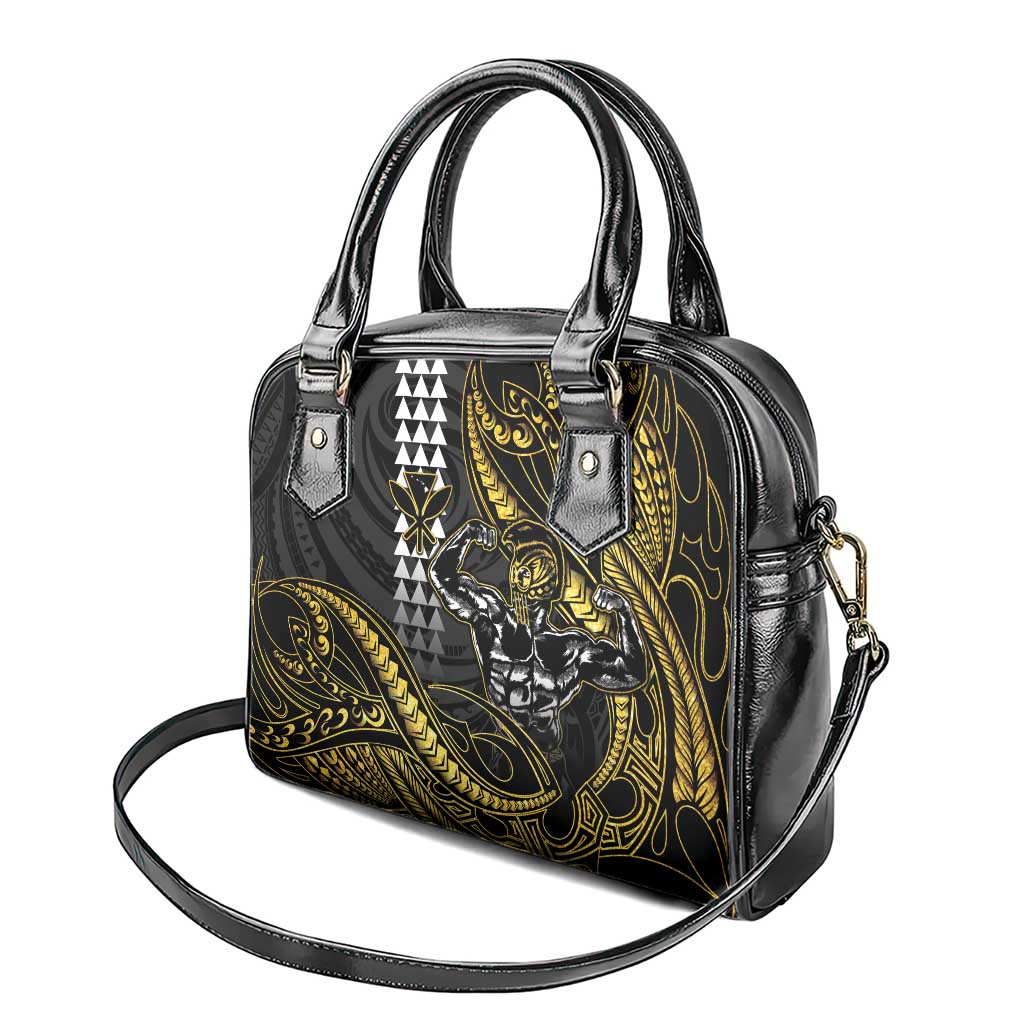 Hawaii Ikaika Warrior Helmet Shoulder Handbag Gold Style LT05 - Polynesian Pride