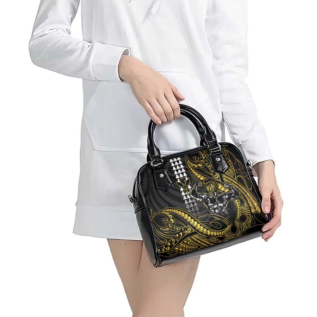 Hawaii Ikaika Warrior Helmet Shoulder Handbag Gold Style LT05 - Polynesian Pride