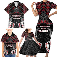 Aotearoa Family Matching Short Sleeve Bodycon Dress and Hawaiian Shirt Proud To Be Maori LT05 - Polynesian Pride