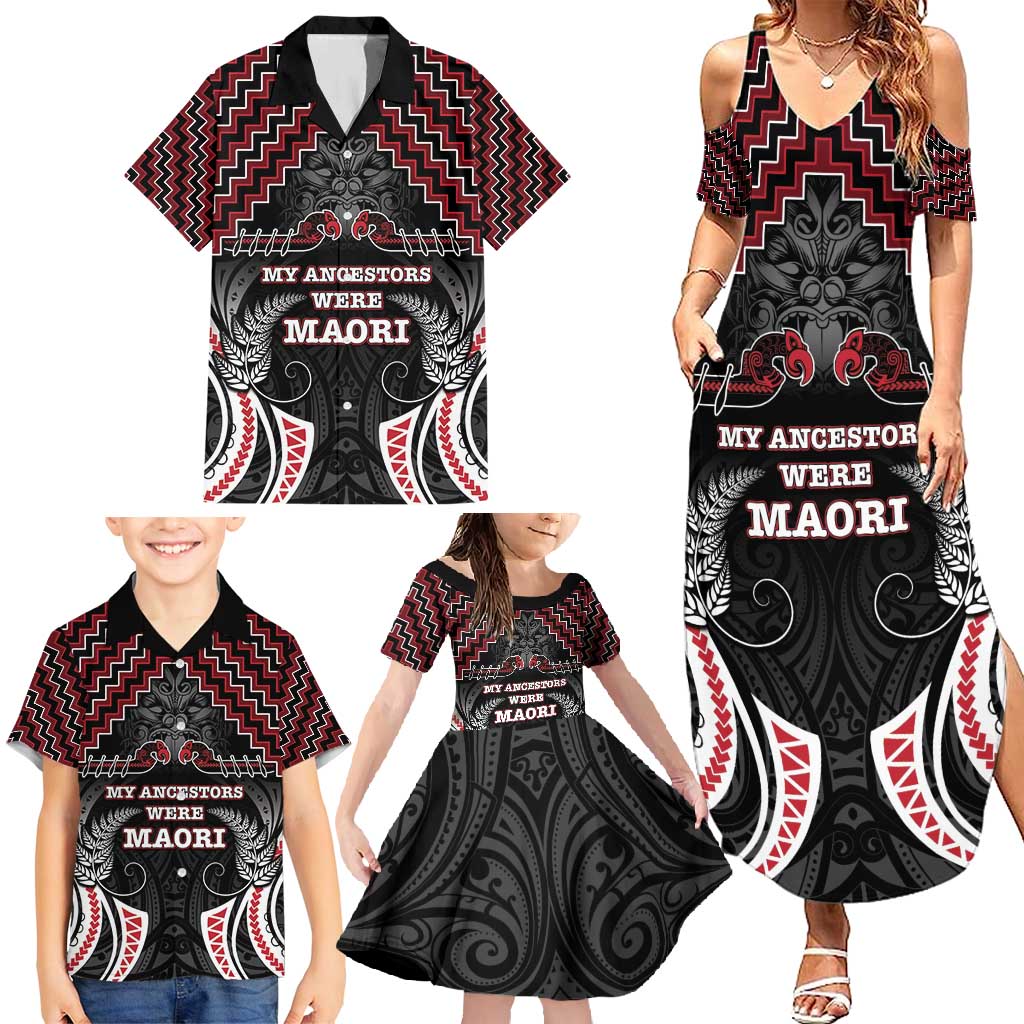 Aotearoa Family Matching Summer Maxi Dress and Hawaiian Shirt Proud To Be Maori LT05 - Polynesian Pride