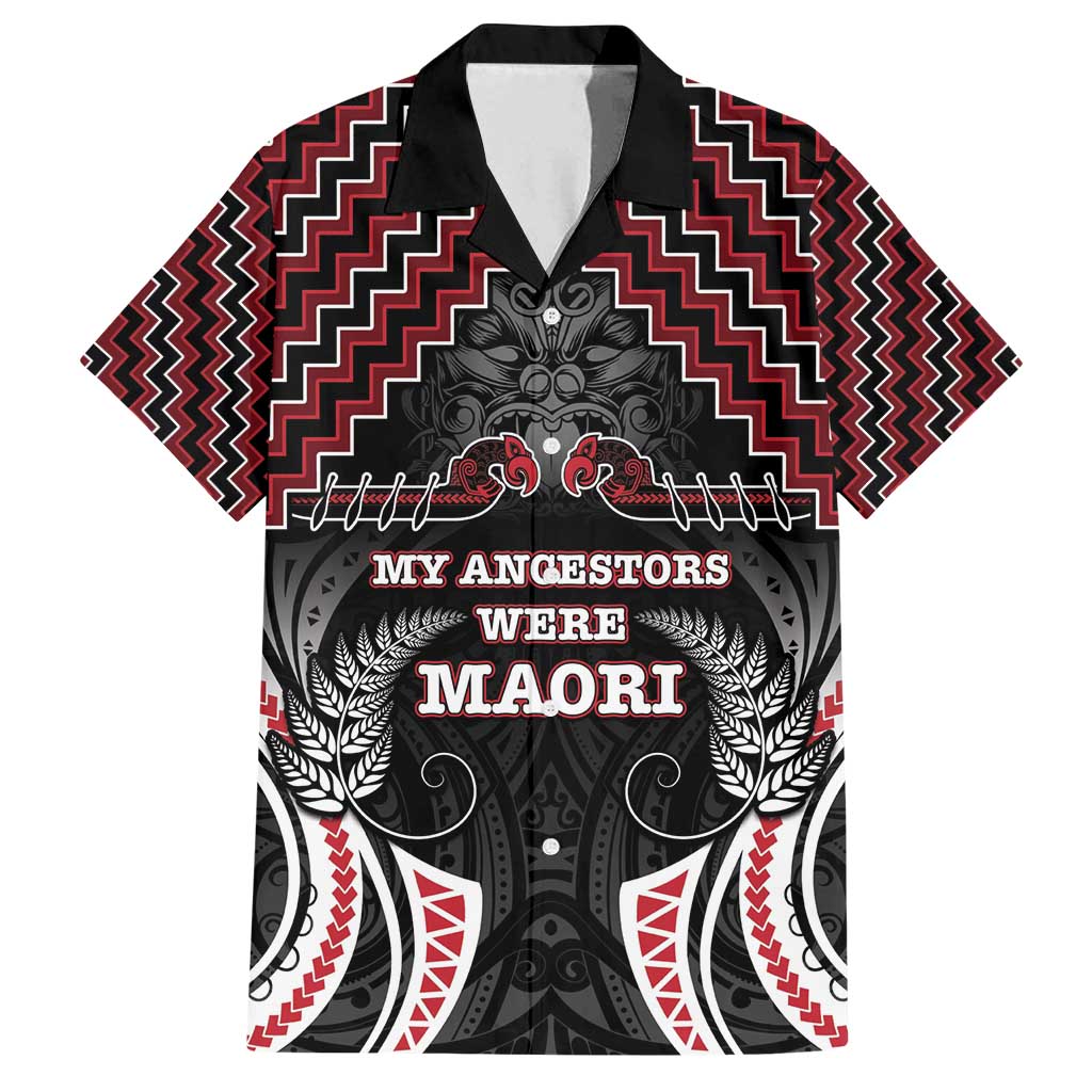 Aotearoa Family Matching Tank Maxi Dress and Hawaiian Shirt Proud To Be Maori LT05 Dad's Shirt - Short Sleeve Red - Polynesian Pride