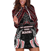 Aotearoa Hoodie Dress Proud To Be Maori LT05 Red - Polynesian Pride