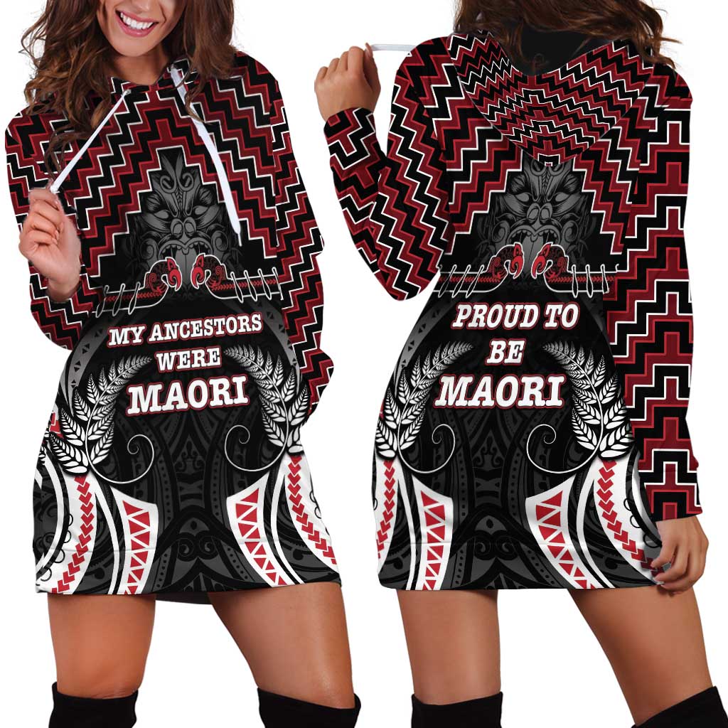 Aotearoa Hoodie Dress Proud To Be Maori LT05 - Polynesian Pride