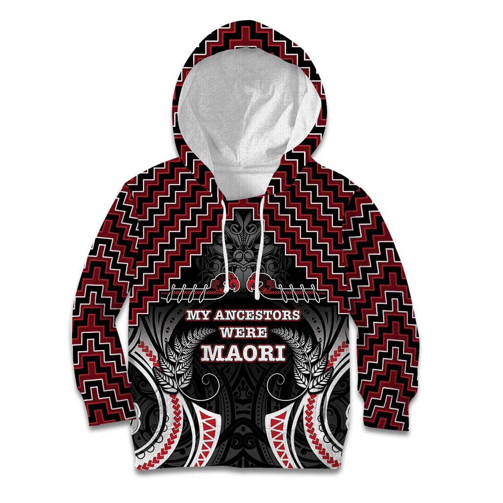 Aotearoa Kid Hoodie Proud To Be Maori LT05 Hoodie Red - Polynesian Pride