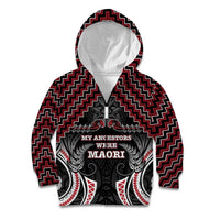Aotearoa Kid Hoodie Proud To Be Maori LT05 Zip Hoodie Red - Polynesian Pride