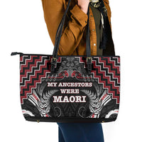 Aotearoa Leather Tote Bag Proud To Be Maori