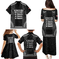 Aotearoa Toitu Te Tiriti Family Matching Puletasi and Hawaiian Shirt No Kiwi Without Iwi LT05 - Polynesian Pride