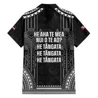 Aotearoa Toitu Te Tiriti Family Matching Short Sleeve Bodycon Dress and Hawaiian Shirt No Kiwi Without Iwi LT05 - Polynesian Pride