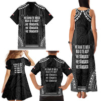 Aotearoa Toitu Te Tiriti Family Matching Tank Maxi Dress and Hawaiian Shirt No Kiwi Without Iwi LT05 - Polynesian Pride