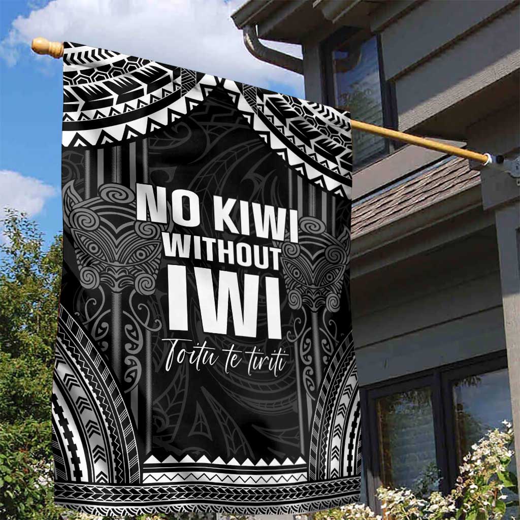 Aotearoa Toitu Te Tiriti Garden Flag No Kiwi Without Iwi LT05 - Polynesian Pride
