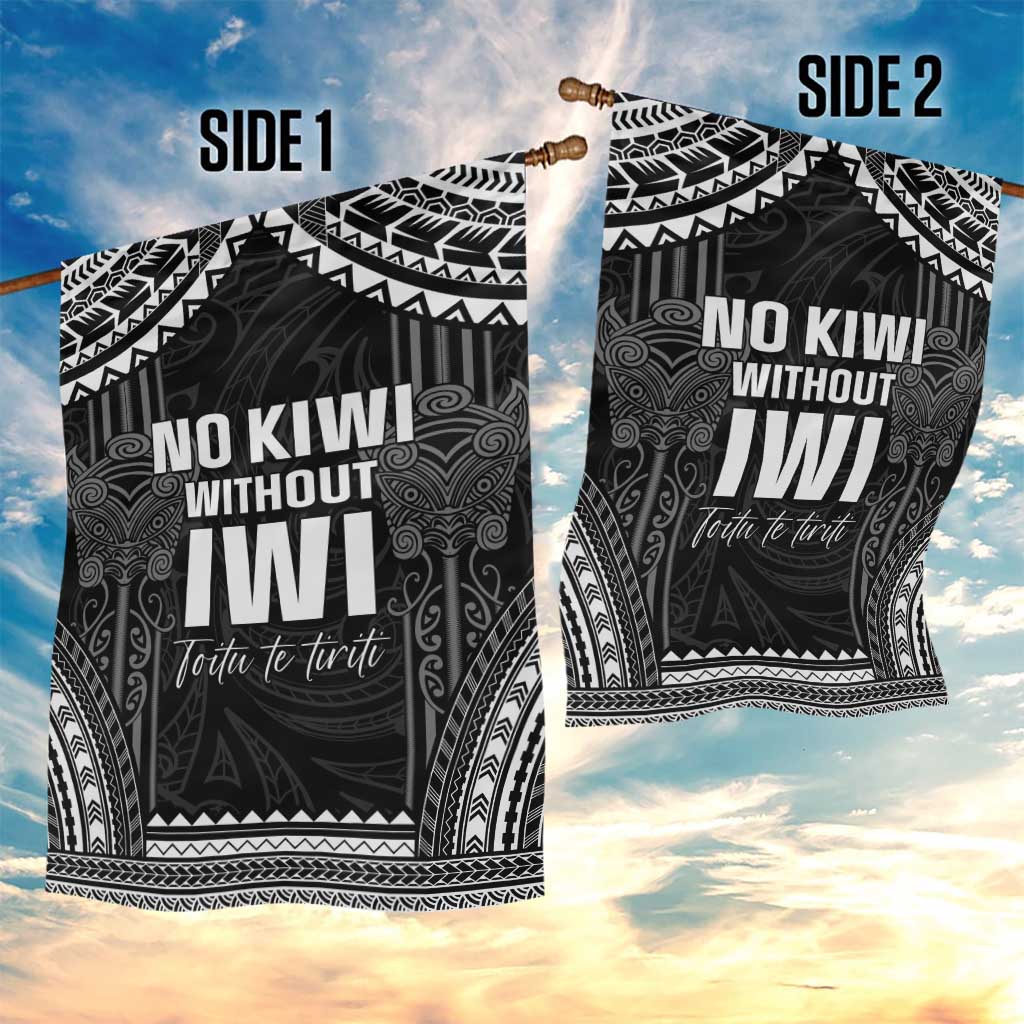 Aotearoa Toitu Te Tiriti Garden Flag No Kiwi Without Iwi LT05 - Polynesian Pride