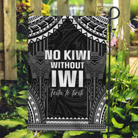 Aotearoa Toitu Te Tiriti Garden Flag No Kiwi Without Iwi LT05 Garden Flag Black - Polynesian Pride