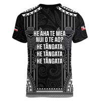Aotearoa Toitu Te Tiriti Women V-Neck T-Shirt No Kiwi Without Iwi LT05 - Polynesian Pride