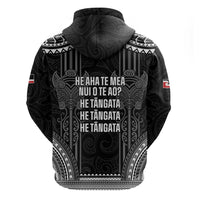 Aotearoa Toitu Te Tiriti Zip Hoodie No Kiwi Without Iwi LT05 - Polynesian Pride