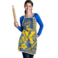 Hawaii Kaiser High School Apron Tribal Tattoo With Hibiscus Flowers