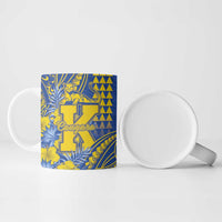 Personalised Hawaii Kaiser High School Ceramic Mug Tribal Tattoo With Hibiscus Flowers LT05 - Polynesian Pride