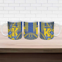 Personalised Hawaii Kaiser High School Ceramic Mug Tribal Tattoo With Hibiscus Flowers LT05 - Polynesian Pride