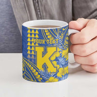 Personalised Hawaii Kaiser High School Ceramic Mug Tribal Tattoo With Hibiscus Flowers LT05 - Polynesian Pride