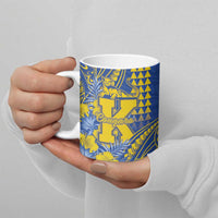 Personalised Hawaii Kaiser High School Ceramic Mug Tribal Tattoo With Hibiscus Flowers LT05 - Polynesian Pride