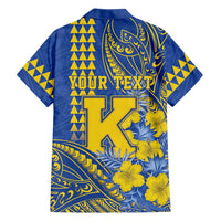 Personalised Hawaii Kaiser High School Family Matching Mermaid Dress and Hawaiian Shirt Tribal Tattoo With Hibiscus Flowers LT05 - Polynesian Pride
