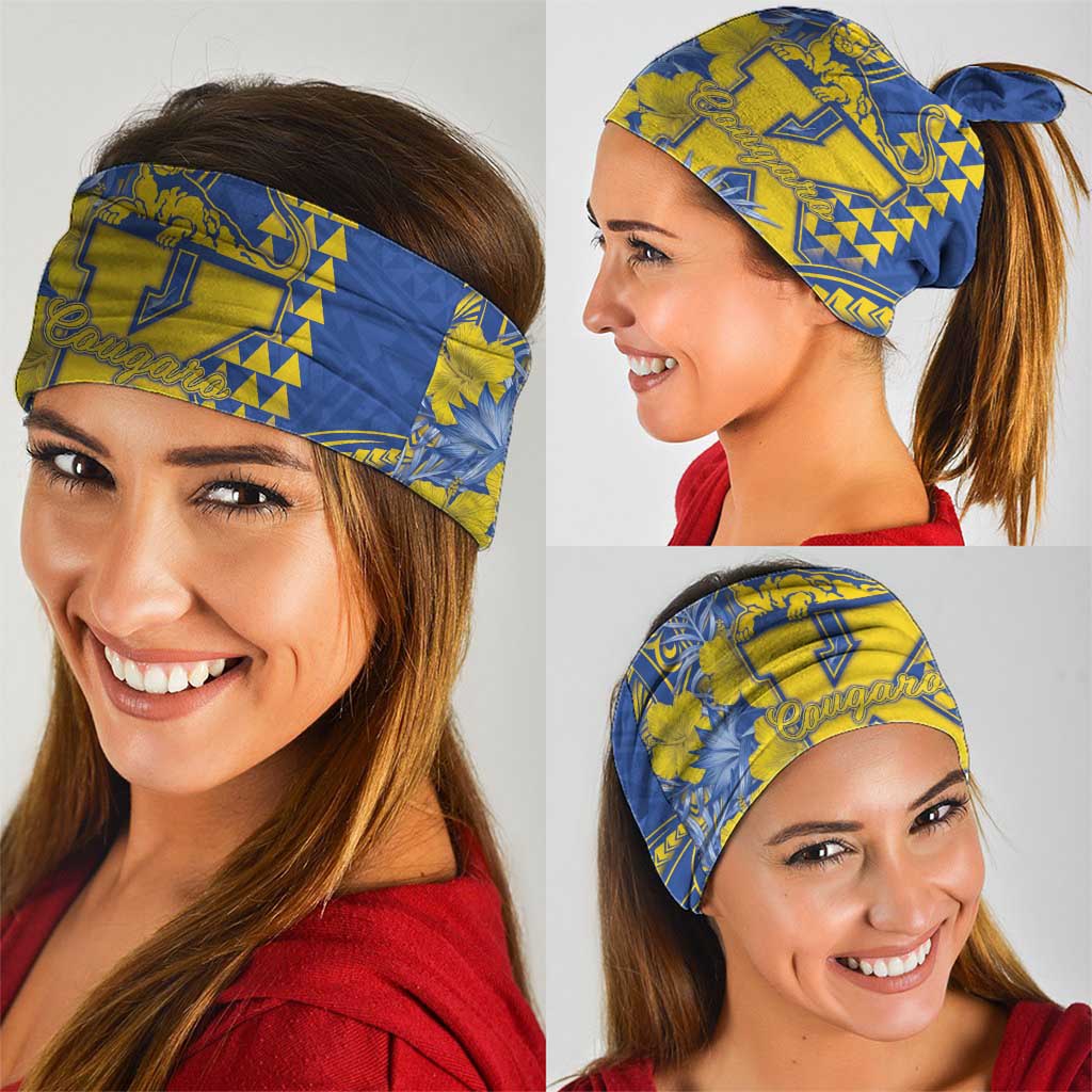 Hawaii Kaiser High School Neck Gaiter Tribal Tattoo With Hibiscus Flowers LT05 - Polynesian Pride