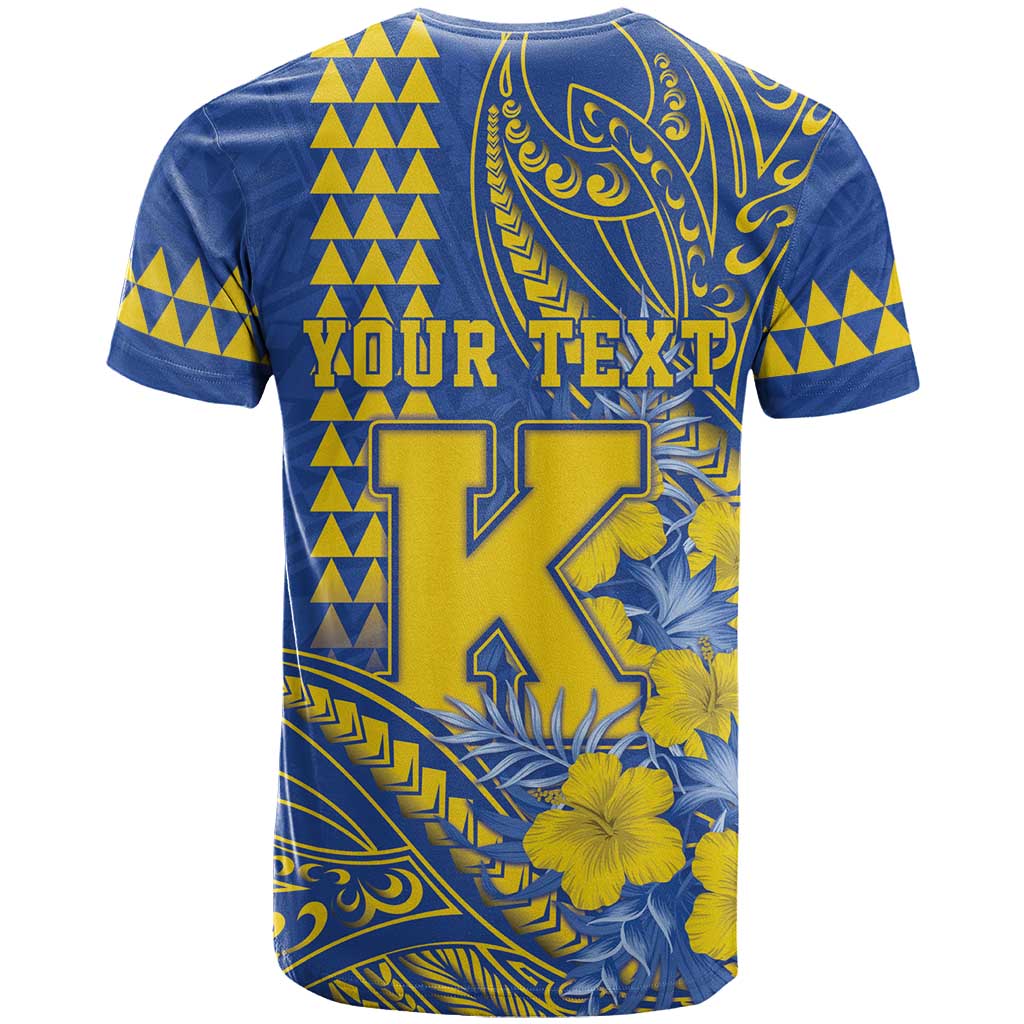 Personalised Hawaii Kaiser High School T Shirt Tribal Tattoo With Hibiscus Flowers