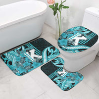 Hawaii Kapolei High School Bathroom Set Tribal Tattoo With Hibiscus Flowers