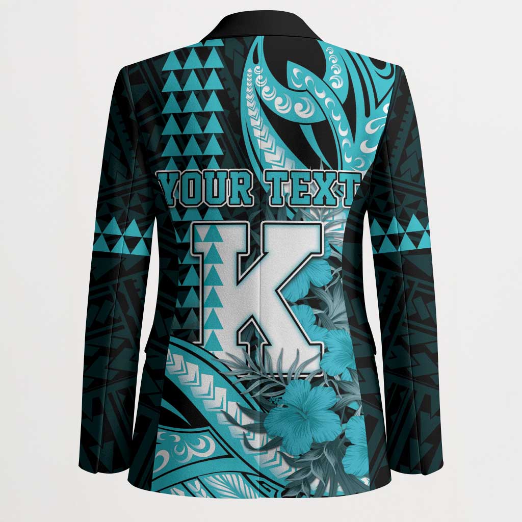 Personalised Hawaii Kapolei High School Blazer Tribal Tattoo With Hibiscus Flowers LT05 - Polynesian Pride