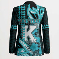 Personalised Hawaii Kapolei High School Blazer Tribal Tattoo With Hibiscus Flowers LT05 - Polynesian Pride