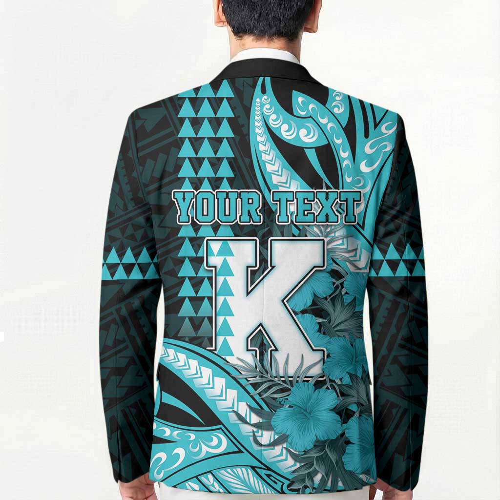 Personalised Hawaii Kapolei High School Blazer Tribal Tattoo With Hibiscus Flowers LT05 - Polynesian Pride