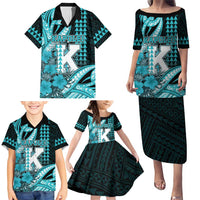 Personalised Hawaii Kapolei High School Family Matching Puletasi and Hawaiian Shirt Tribal Tattoo With Hibiscus Flowers LT05 - Polynesian Pride