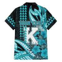 Personalised Hawaii Kapolei High School Family Matching Puletasi and Hawaiian Shirt Tribal Tattoo With Hibiscus Flowers LT05 - Polynesian Pride