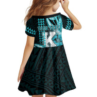 Personalised Hawaii Kapolei High School Family Matching Short Sleeve Bodycon Dress and Hawaiian Shirt Tribal Tattoo With Hibiscus Flowers LT05 - Polynesian Pride