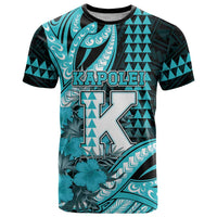 Personalised Hawaii Kapolei High School T Shirt Tribal Tattoo With Hibiscus Flowers