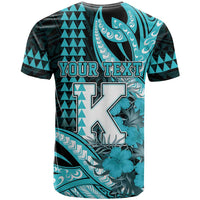 Personalised Hawaii Kapolei High School T Shirt Tribal Tattoo With Hibiscus Flowers
