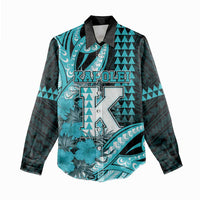 Personalised Hawaii Kapolei High School Women Casual Shirt Tribal Tattoo With Hibiscus Flowers LT05 - Polynesian Pride