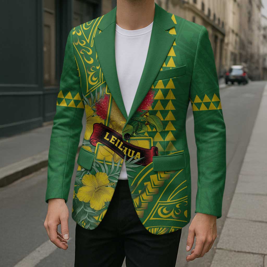 Personalised Hawaii Leilehua High School Blazer Tribal Tattoo With Hibiscus Flowers