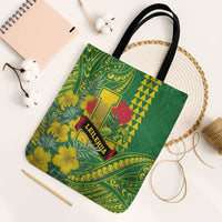 Hawaii Leilehua High School Tote Bag Tribal Tattoo With Hibiscus Flowers LT05 Black Strap One Size Green - Polynesian Pride