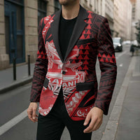 Personalised Hawaii Kalani High School Blazer Tribal Tattoo With Hibiscus Flowers LT05 - Polynesian Pride