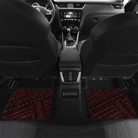 Personalised Hawaii Kalani High School Car Mats Tribal Tattoo With Hibiscus Flowers