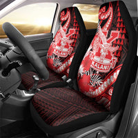 Hawaii Kalani High School Car Seat Cover Tribal Tattoo With Hibiscus Flowers LT05 - Polynesian Pride