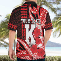 Personalised Hawaii Kalani High School Hawaiian Shirt Tribal Tattoo With Hibiscus Flowers LT05 - Polynesian Pride
