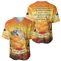 New Zealand And Australia ANZAC Day Baseball Jersey Sinai Palestine Campaign Lest We Forget LT05 - Polynesian Pride