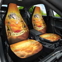 New Zealand And Australia ANZAC Day Car Seat Cover Sinai Palestine Campaign Lest We Forget LT05 One Size Orange - Polynesian Pride